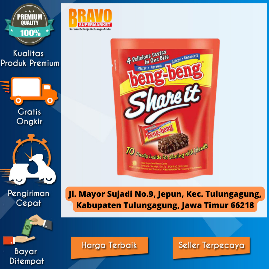 

Bravo Supermarket Tulungagung - BENG BENG SHARE IT POUCH 95 GR