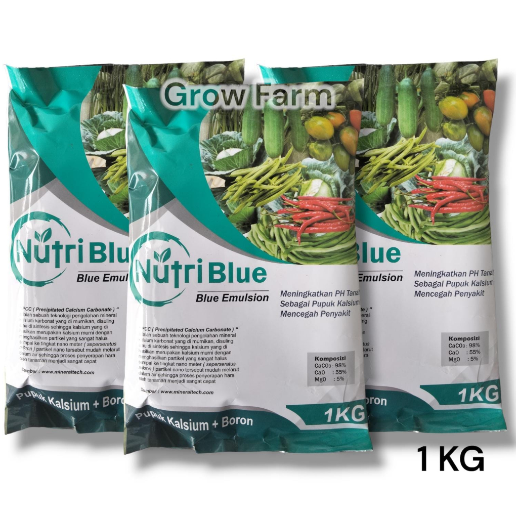 Pupuk Nutri Blue Calsium + Boron Zink Power Blue Untuk Segala Jenis Tanaman