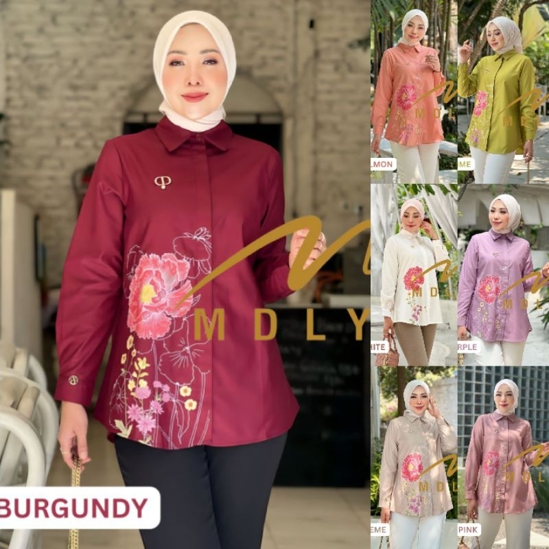 MDLY  Baju kemeja atasan wanita Chiara Shirt By Mdly.