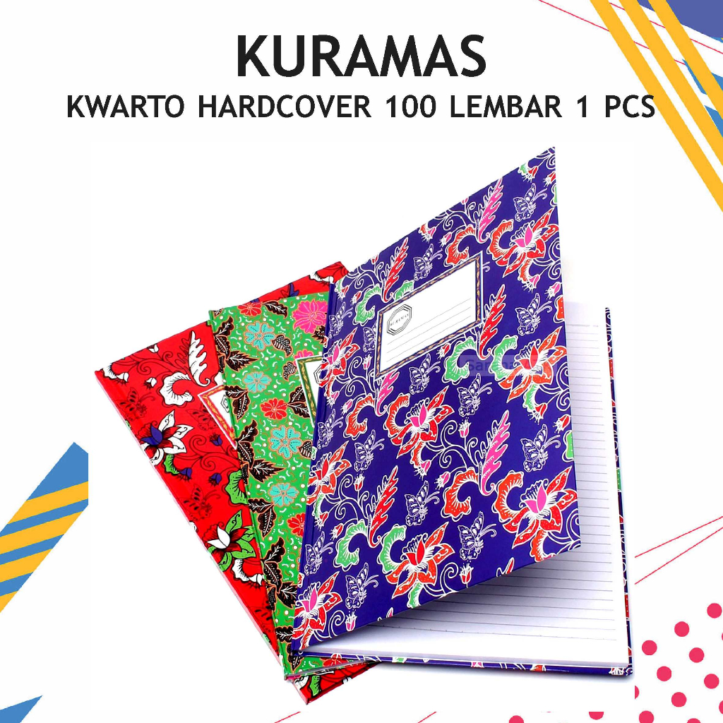

Buku Tulis Kwarto/Quarto Hardcover KURAMAS 100 Lembar (1pcs)
