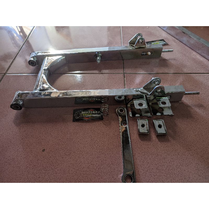 Swing arm Fiz r original ful set setelan rantai paha rem chrom tebal