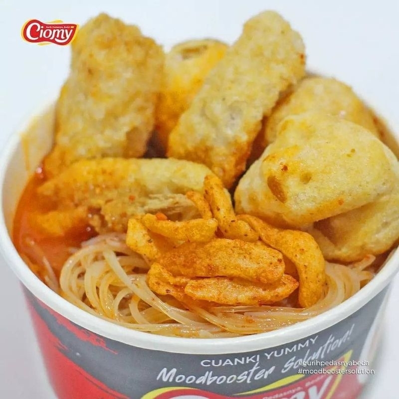 

Ciomy Cuanky Ayam, Keju, Soto Kari Kemasan Cup