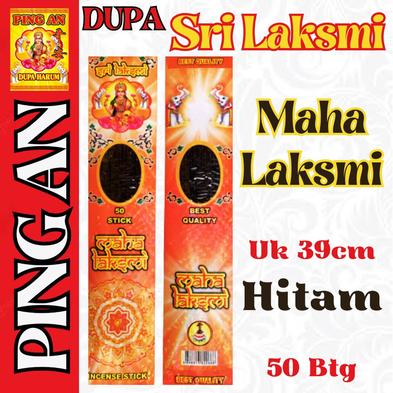 Dupa Hio SriLaksmi 50btg “MAHA LAKSMI” 39cm Hitam