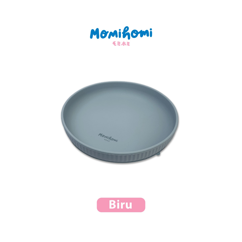 Momi Homi Piring Silikon Anti Slip Anti Pecah Anti Tumpah Sangat Aman Digunakan Anak Bayi Keperluan MPASI Silicone Suction Plate BPA FREE Tidak Geser Silikon Tebal Terbuat Dari Silicone Premium Todler Plate Tempat Makan Anak Bayi Baby Plate Alat Makan