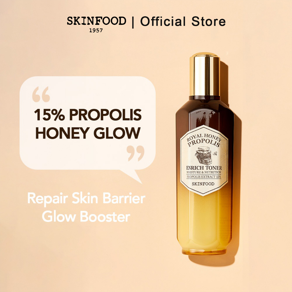 SKINFOOD Royal Honey Propolis Enrich Toner Wajah Pelembab Skin Barrier