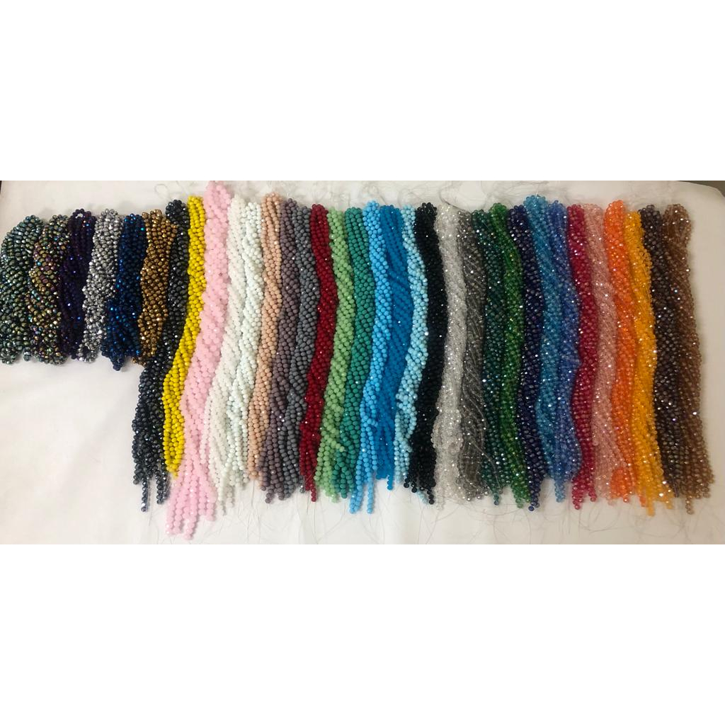 Manik Kristal Ceko 10mm / Manik Bakpau / Manik Kristal Bakpau Ceko / Manik Gepeng / Manik Kristal / 