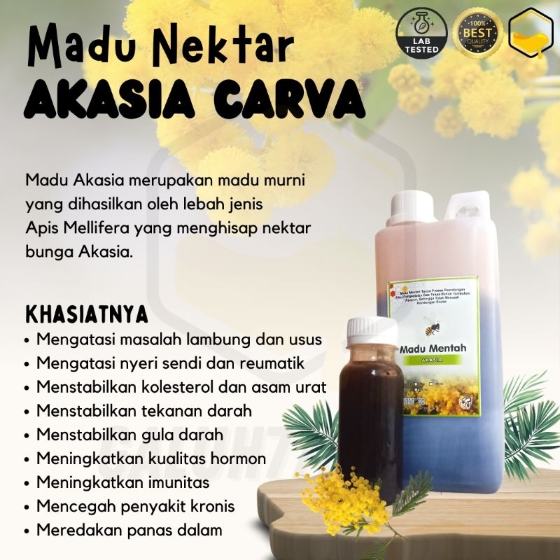 

[PROMO PANENAN MELIMPAH] Madu Mentah Nektar Akasia Carva 1 Kg