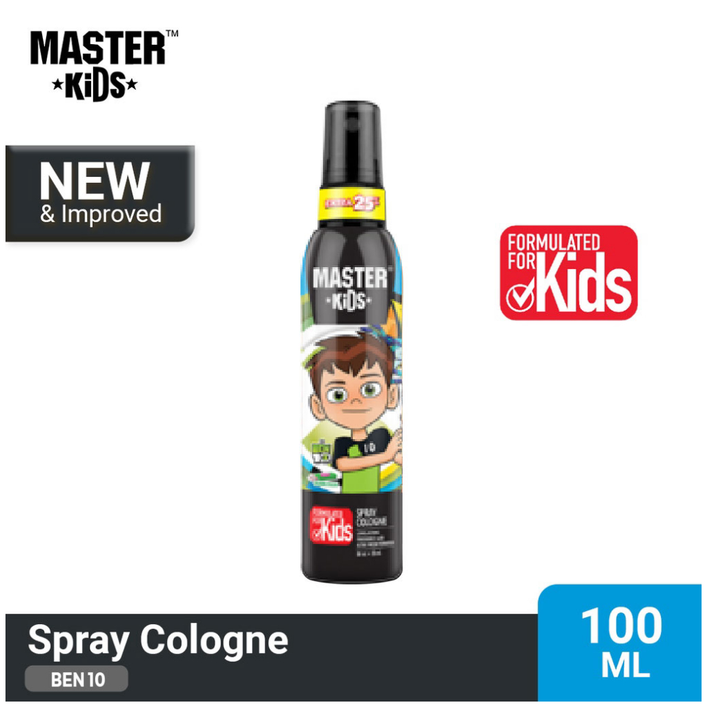 Master Kids Ben 10 Spray Cologne 100ml Bubblegum