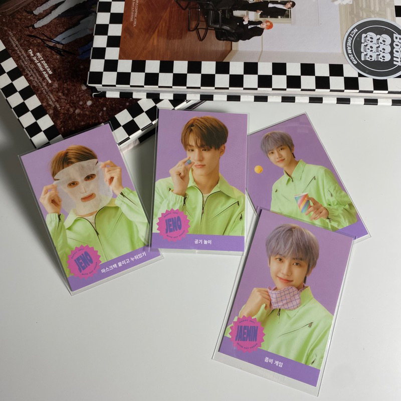 NCT DREAM SEASON'S GREETINGS 2021 SG21 GAME CARD SET PHOTOCARD PC JENO JAEMIN