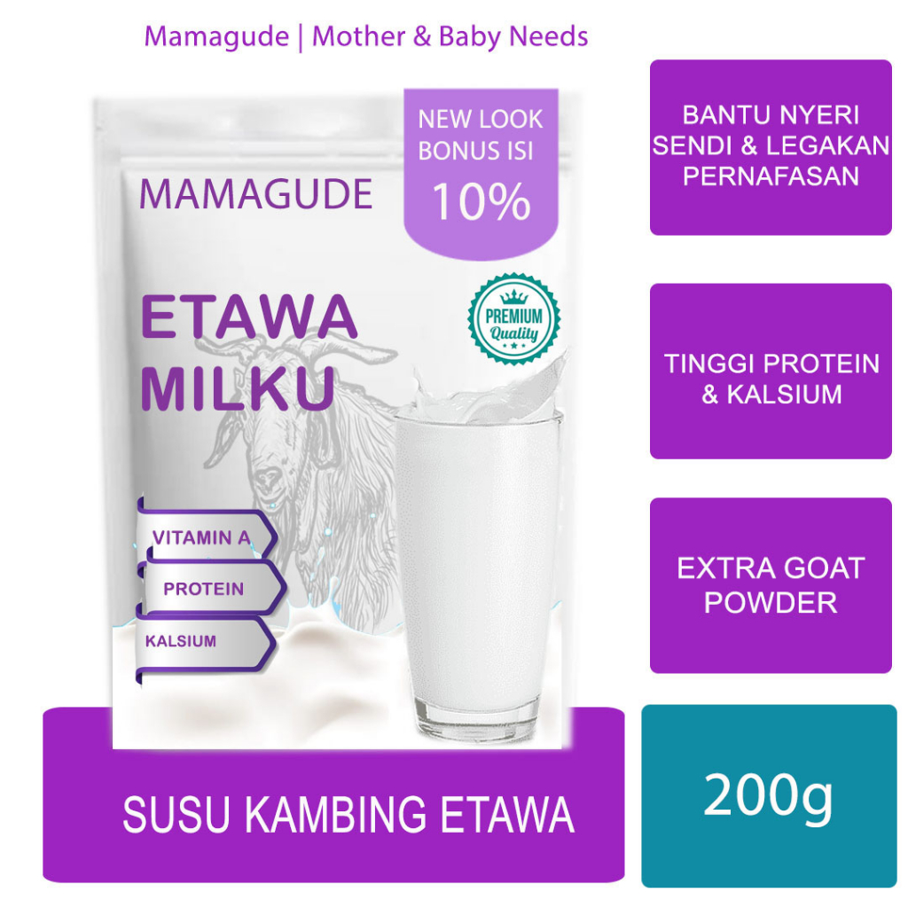 

Susu Etawa Penggemuk Badan Susu Kambing Murni Untuk Paru Sendi Penambah Nafsu Makan Asi Booster Susu Etawalin Susu Kambing Etawa Bubuk 1kg Etawaku Platinum Mamagude