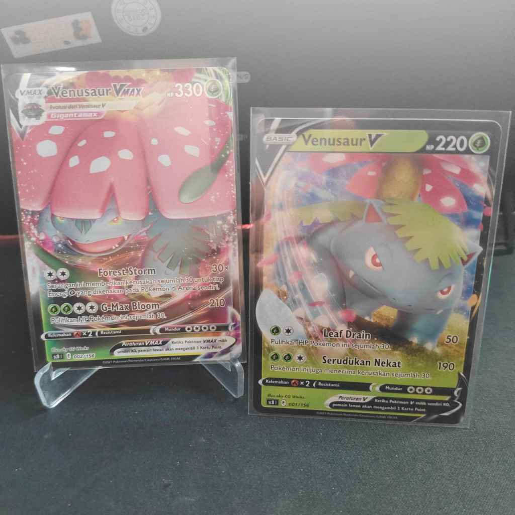 Venusaur VMAX + Venusaur V TD Kartu Pokemon