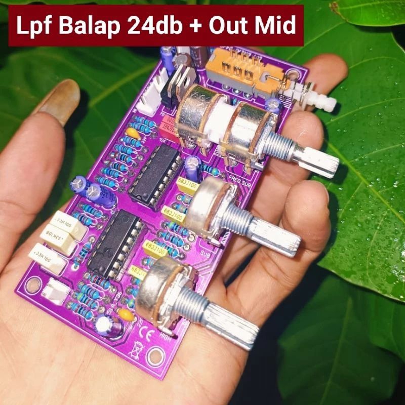 lpf 24 db super balap + out mid dan sudah dilengkapi psu