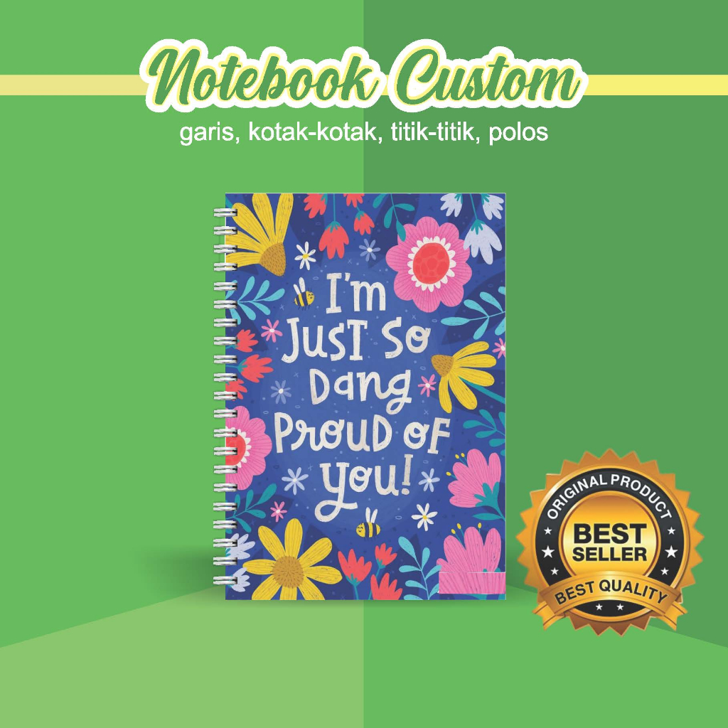 

NOTEBOOK A5 CUSTOM CATATAN/JURNAL BOOKPAPER GRID/KOTAK2#DOTTED/TITIK2#BLANK/POLOS