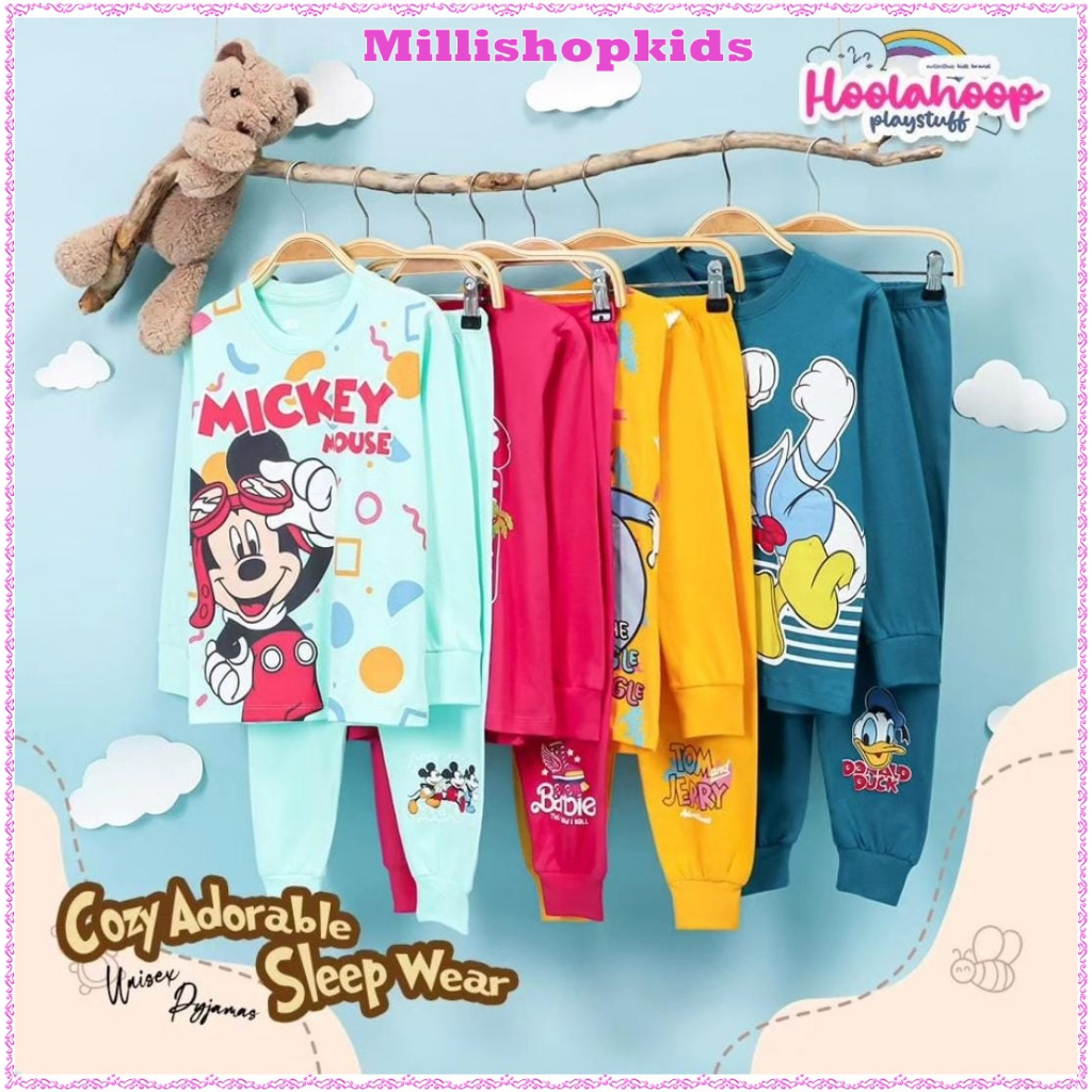 Setelan Anak Piyama Hoolahoop Baju tidur Millishopkids Makassar