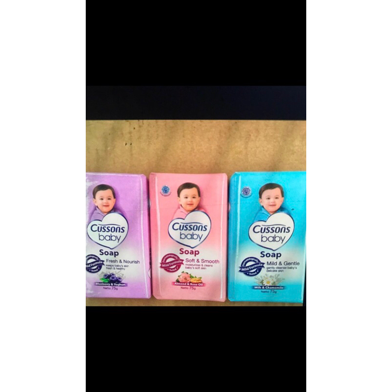 Cusson Baby Soap / Cusson sabun bayi batang 75gr (3pcs)