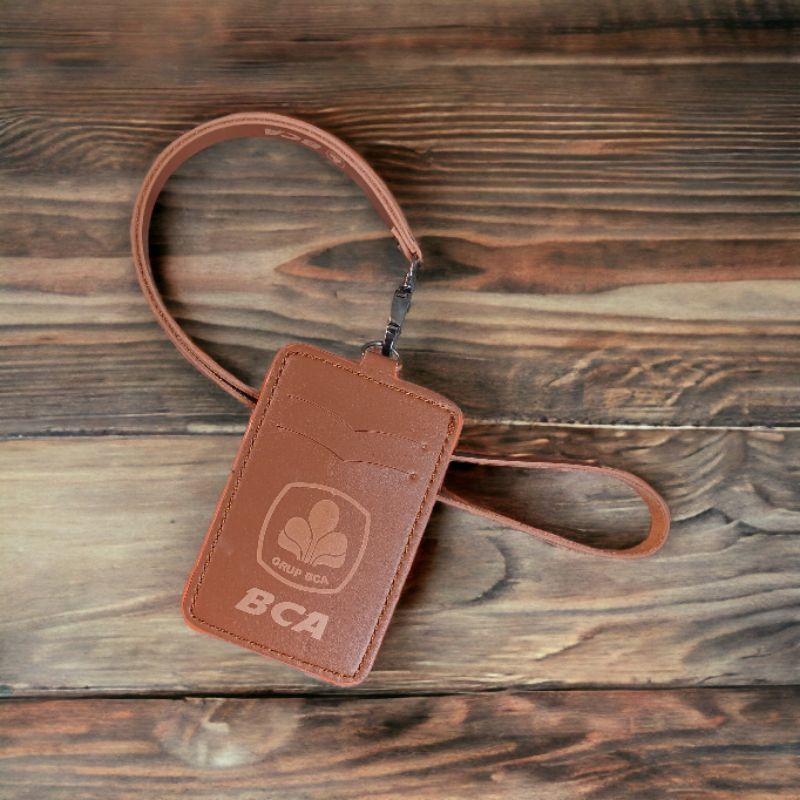

Tempat id card kulit BCA lanyard id card holder BCA