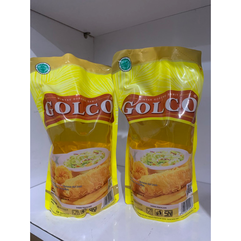 

[Paket isi 2] MINYAK GORENG GOLCO 1L REFIL Jernih Berkualitas