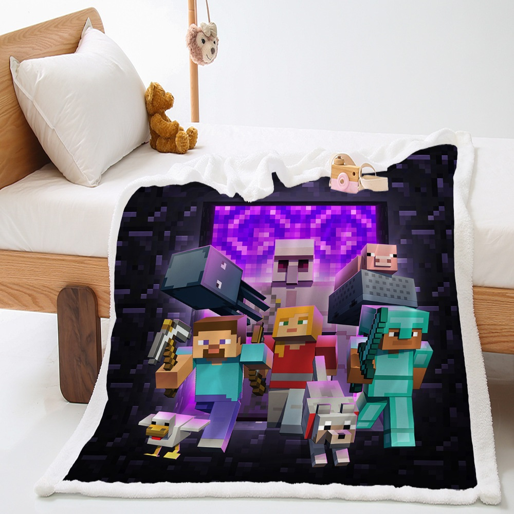 Sprei Minecraft Roblox Katun / Selimut / Sarung Bantal