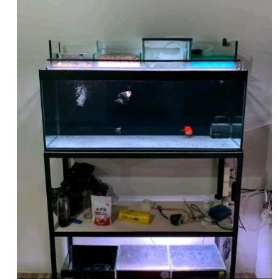 Rak serbaguna P80cm L40cm T80cm 3 susun  / Rak aquarium / Rak susun besi / Rak penyimpanan / rak bon