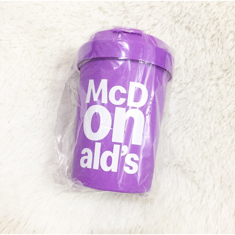 LIMITED EDITION SEGEL ORI MCDONALD TUMBLR CUP LID MUG REUSABLE GELAS MCD ORIGINAL UNGU PURPLE