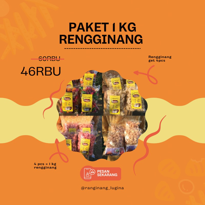 

1 Kg Rengginang dapet 4 pcs