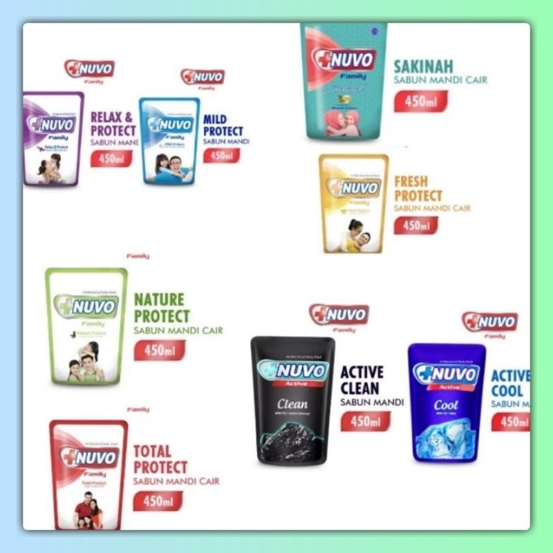 sabun nuvo 400 ml/ Nuvo body wash 400 ml