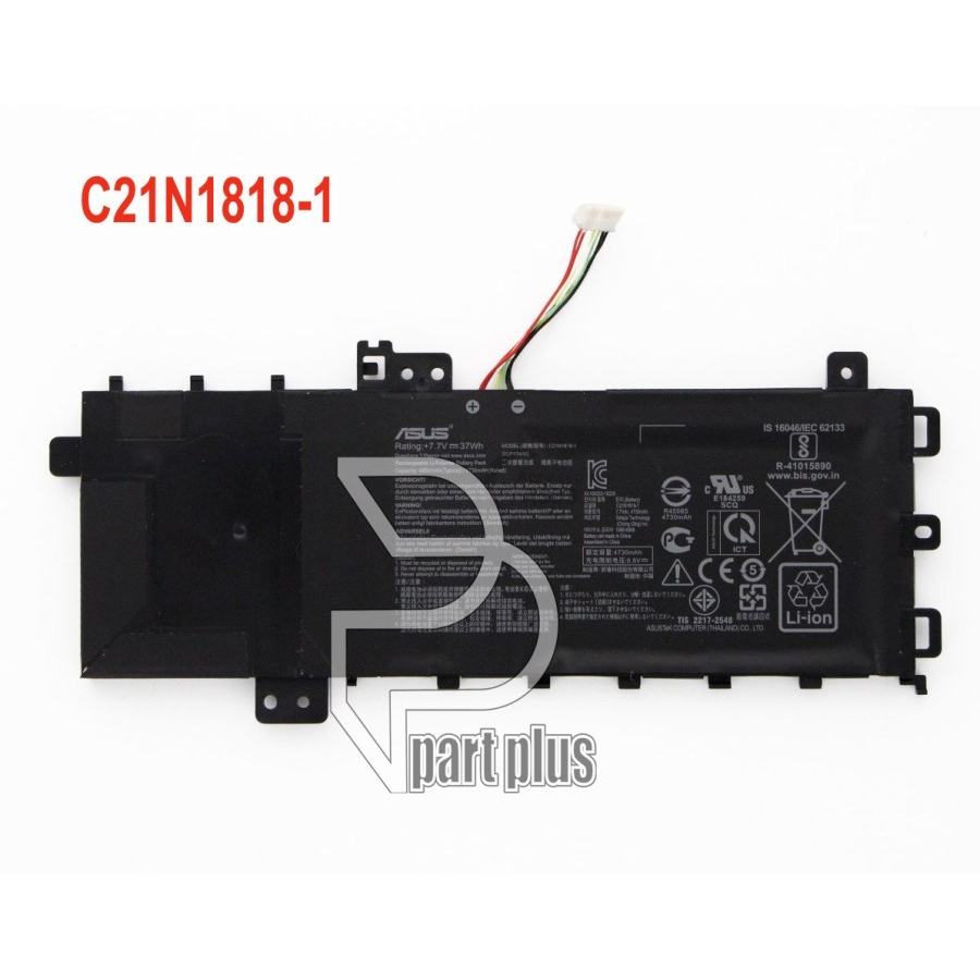 Baterai laptop VivoBook 14 X412 X409FA 15 X509UA A409UA C21N1818-1