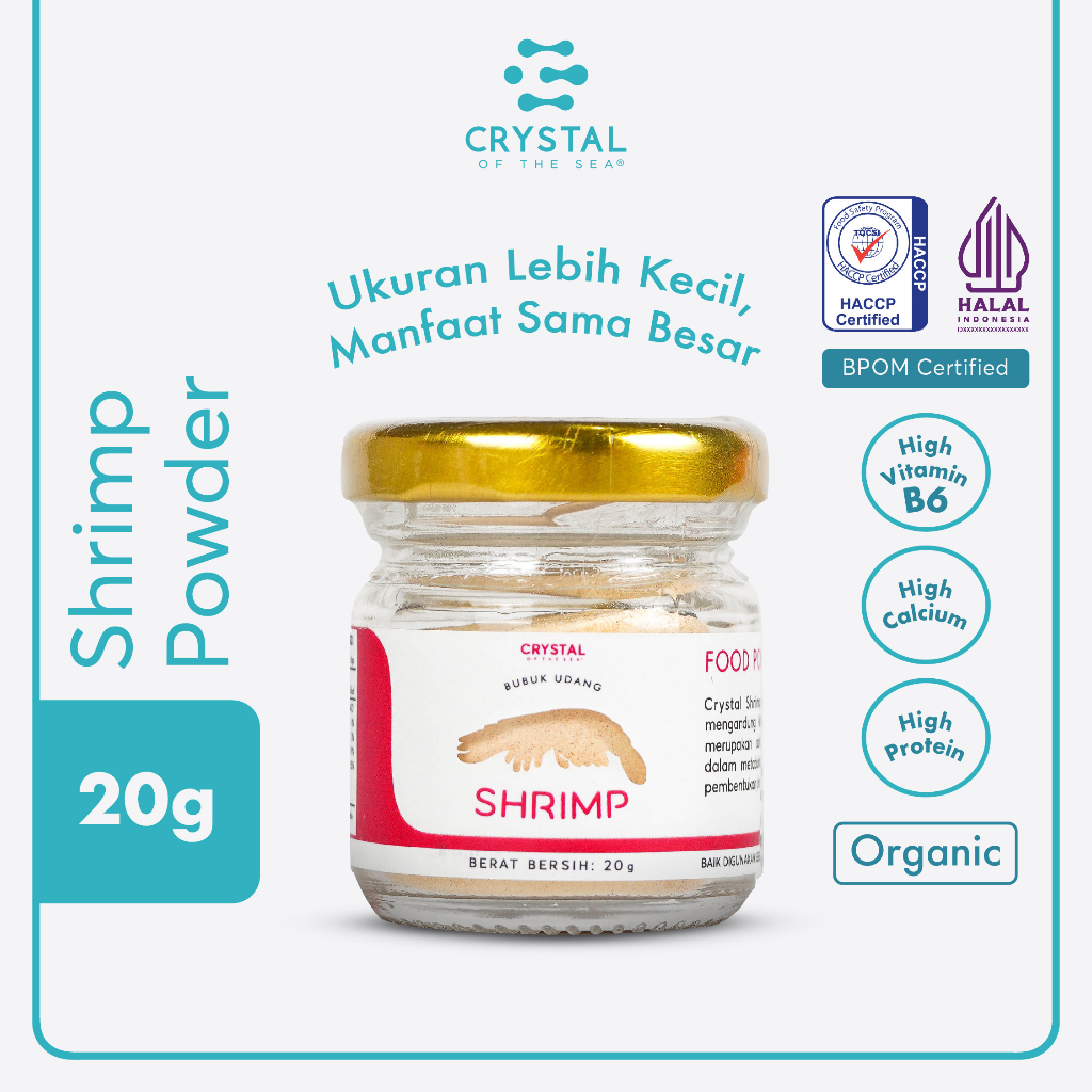 

Crystal of the Sea | Shrimp Powder (20GR) | Bubuk Udang Rebon | Bubuk Umami Udang - Bumbu Kaldu Penyedap MPASI Premium