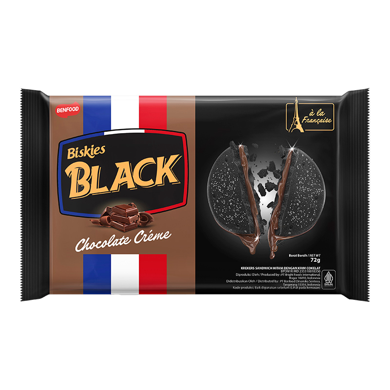 

Biskies Black Biskuit Vanilla Milky / Chocolate Creme 72gr
