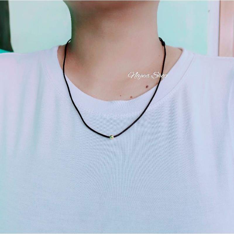 Kalung Mrican Emas tali SemarNusantara kadar10k