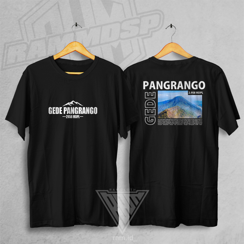 Kaos Gunung Gede Pangrango Kaos Pendaki Gunung Gede