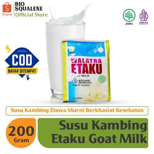 

Susu Kambing Etawa Bubuk Murni Walatra Etaku Goat Milk Susu Sehat Untuk Tulang & Gigi - Anak Sampai Lansia