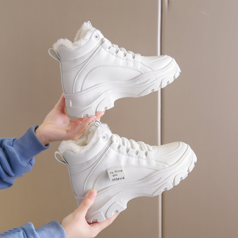 FAST DELIVERY` BEST SELLER Flawless - Sepatu Sneakers Wanita Boots Kasual High - Top Korean Style