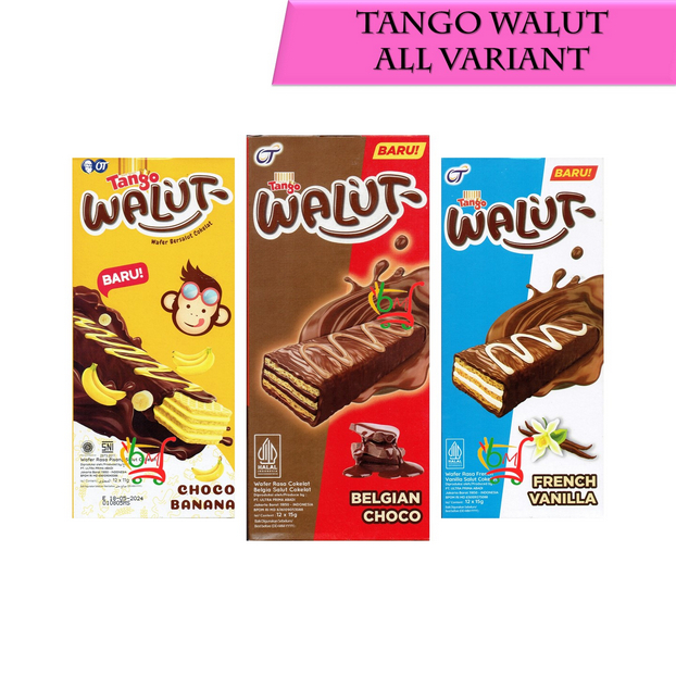 

[PGO] Tango Walut Wafer Bersalut Cokelat CHOCO Wafer Salut Cokelat 15gr[ 1 PCS ]