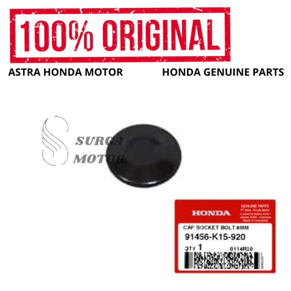 Cap Socket Bolt 8 mm Tutup Baut Raiser Honda CB150R StreetFire K15P CB150X Original AHM 91456-K15-92