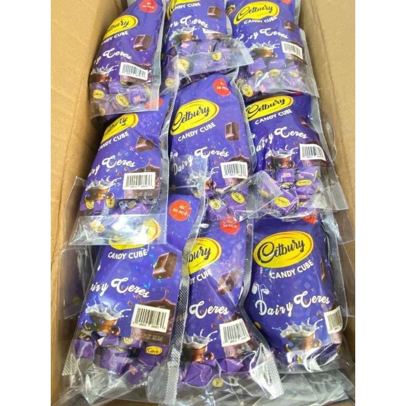 

COKLAT CETBURY CANDY CUBE 50 PCS