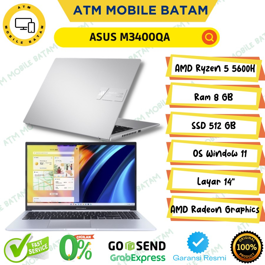 ASUS Vivobook Pro 14X OLED M3400QA Ryzen 5-5600H 8G 512GB SSD 14" 2.8K