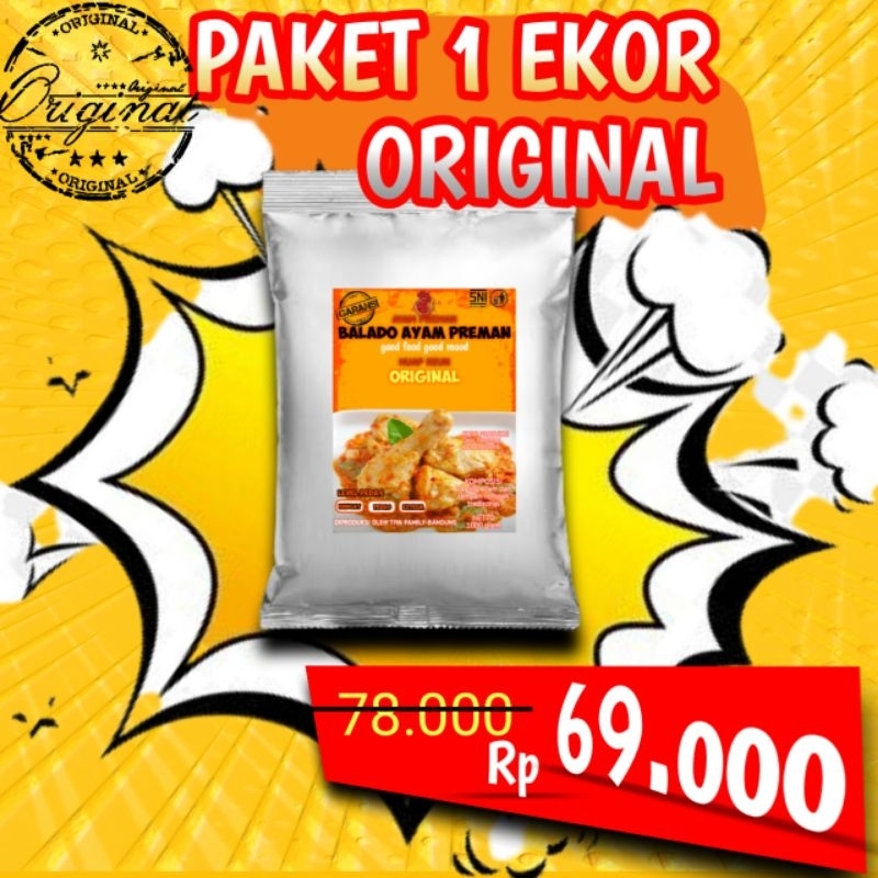 

Balado Ayam Rasa Original Paket 1 Ekor Makanan Pedas Siap Saji