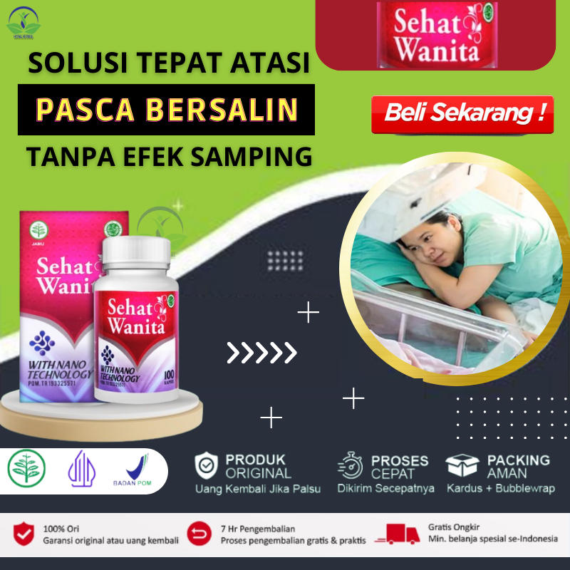 Jamu Kapsul Bersalin Lengkap Sehat Wanita 40 Hari - Jamu Habis Melahirkan Normal Komplit, Pembersih 