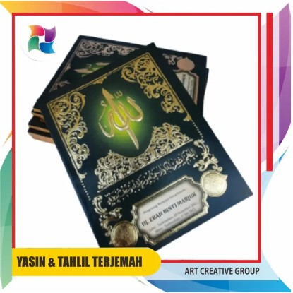 Buku Surat Yasin, Terjemah surat Yasin yaasiin dan tahlil huruf Arab latin besar  Al waqiah Al Mulk,