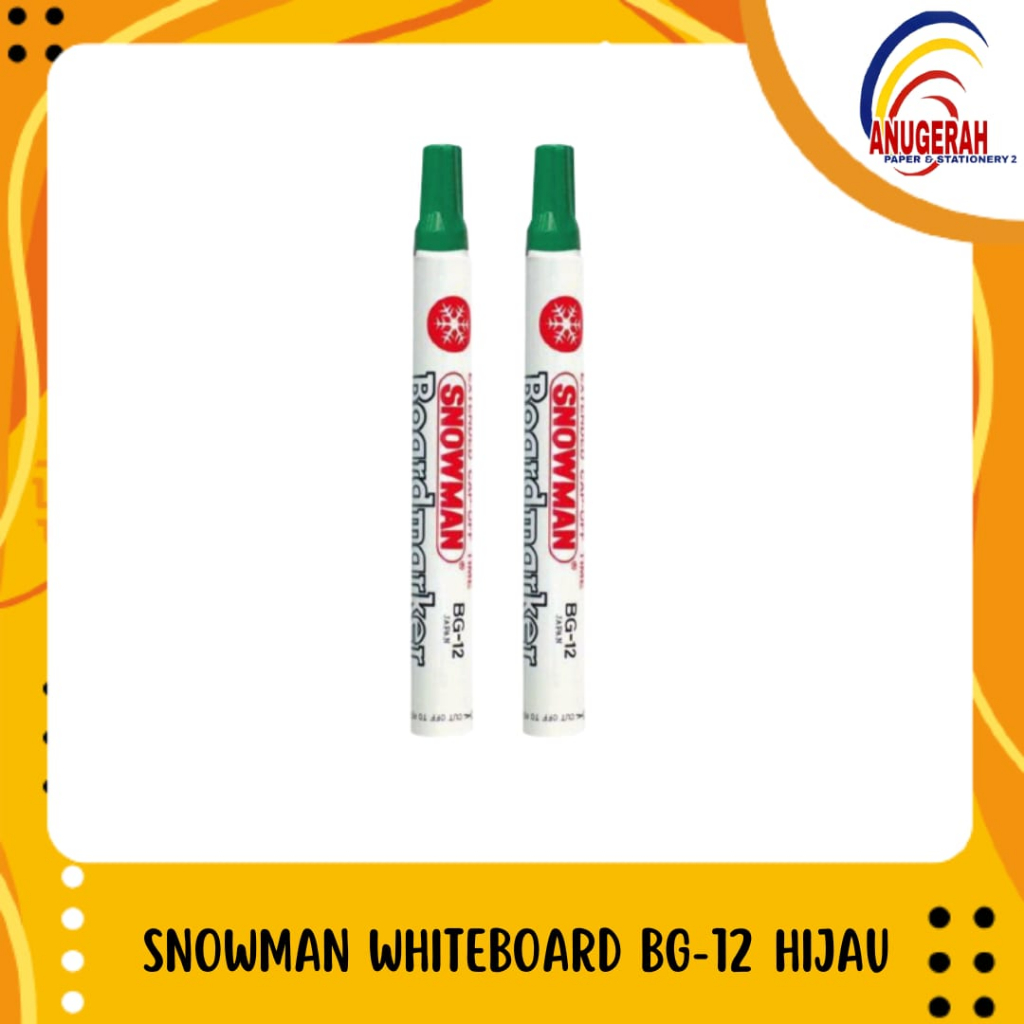 

SPIDOL SNOWMAN WHITE BOARD HIJAU (PCS)