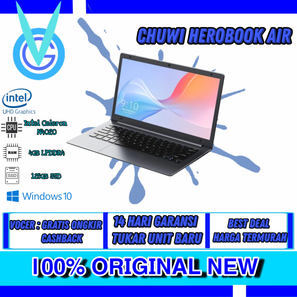 Laptop Chuwi HeroBook Air Intel Celeron N4020 4GB DDR4 128GB SSD 11.6 inch