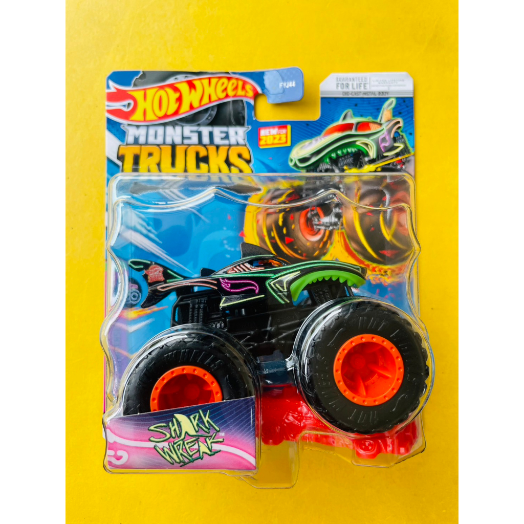 Hot Wheels Monster Trucks Tiger Shark Wreak Hiu l Hotwheels Big Foot l Giant Wheels l Monster Truk l