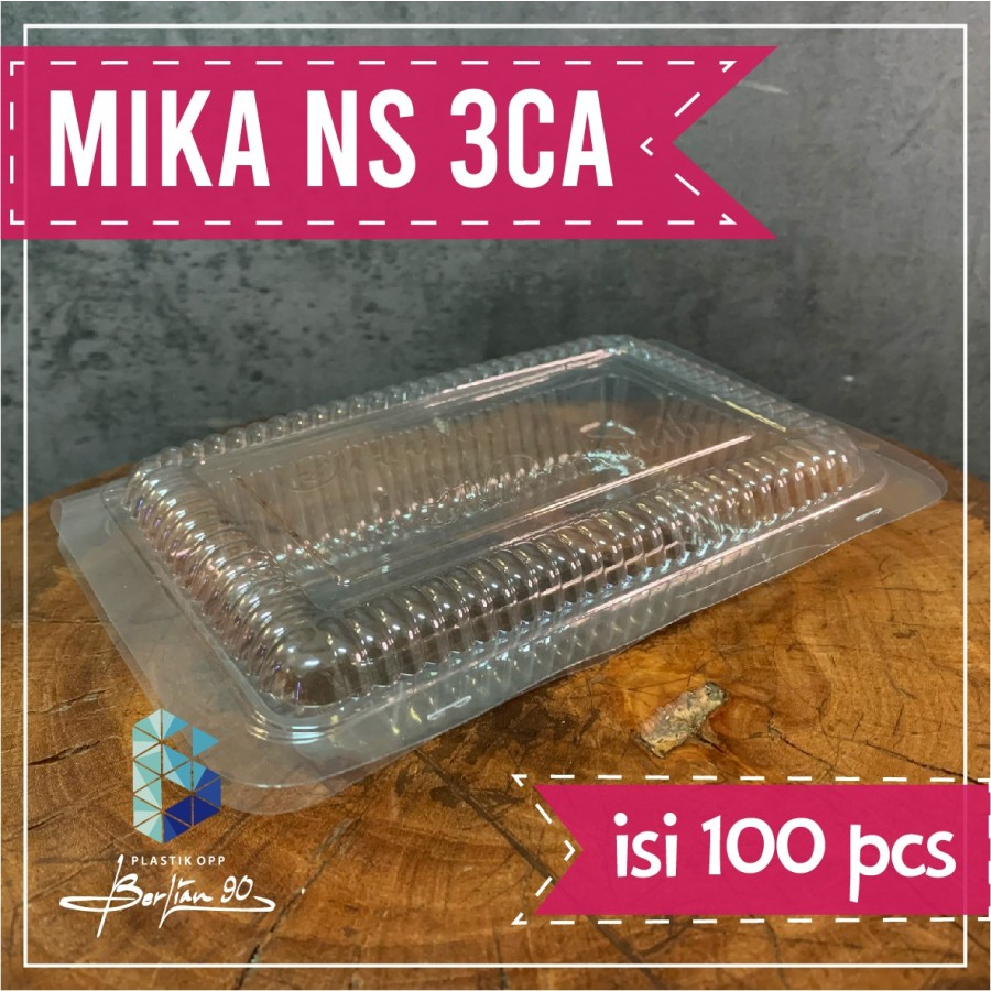 Mika 3CA Untuk Dimsum Kue Basah Plastik Bening Kotak Termurah ISI 100 PCS / Kotak Siaomay / Cup Siom