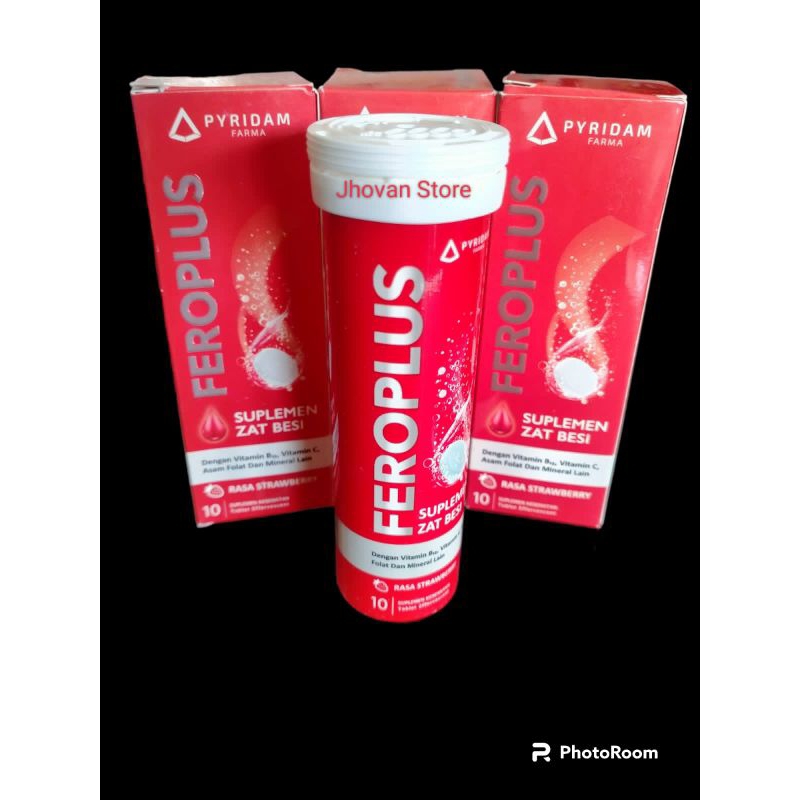 FEROPLUS 10 tablet Eff ~ Membantu memenuhi kebutuhan zat besi, Vit B12, Vit C asam folat dan mineral