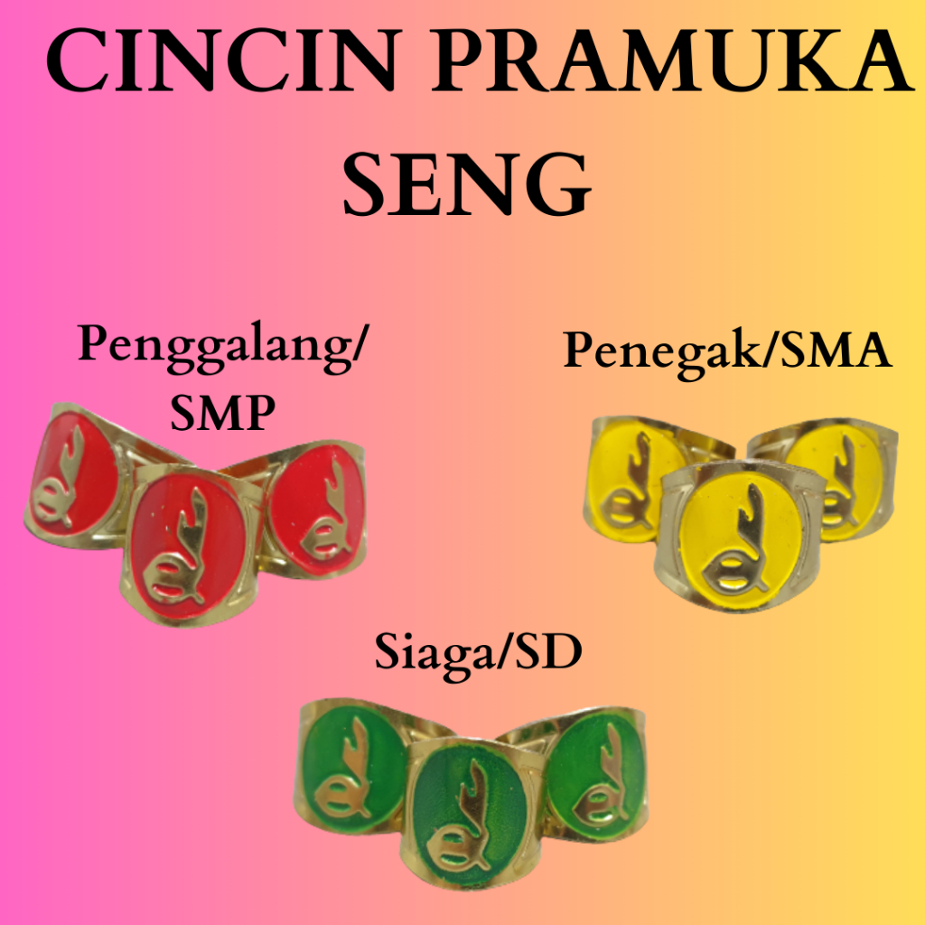 - Cincin Hasduk / dasi Pramuka / Ring Dasi Pramuka/ Ring Besi Dasi Pramuka / Cincin Seng