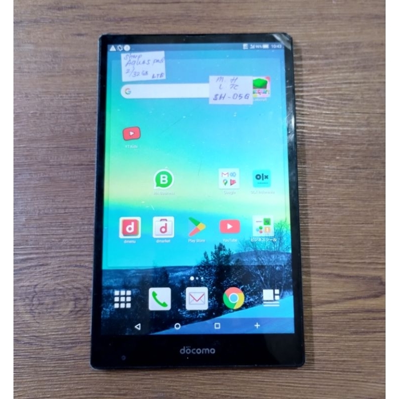 Mesin SHARP Aquos pad SH-05G LTE 2/32GB hidup