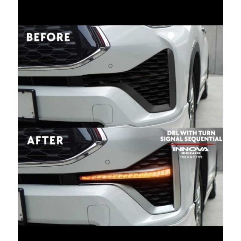 DRL LED + RUNNING SEIN FOGLAMP FOG LAMP INNOVA ZENIX