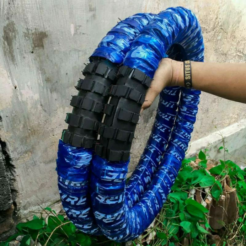 PEROMO Sepasang 1 Set Ban Luar Motor Trail Cross Cangkul