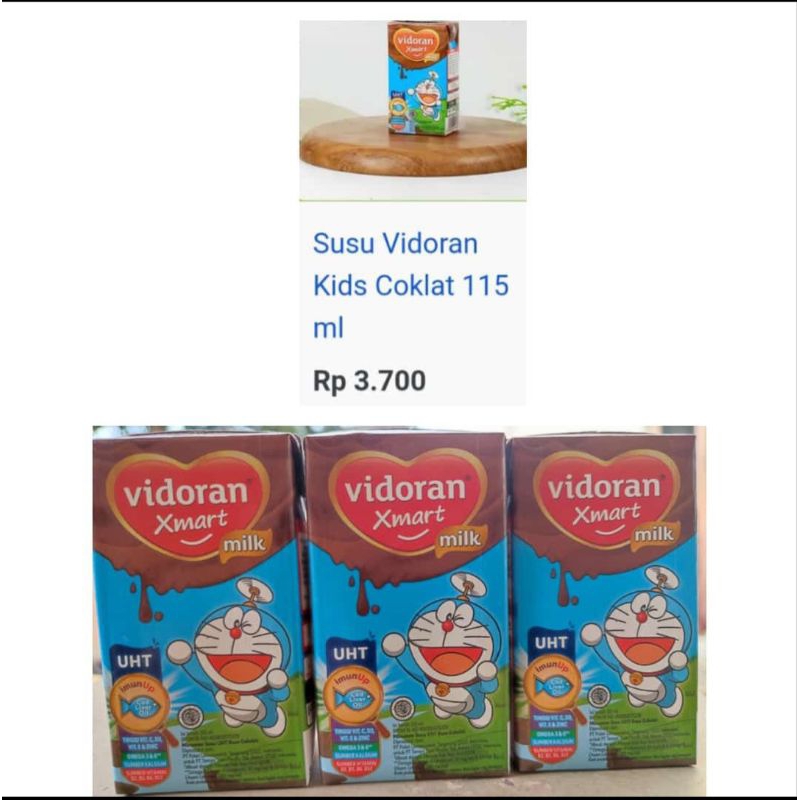 

SUSU VIDORAN kemasan 115ml dpt 3pcs